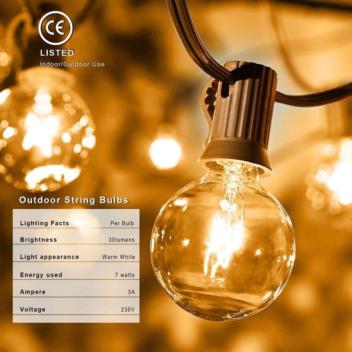 NEW Dekorasi FestivalLampu led filamen E12,10 lampu-panjang 3 meter,25 lampu-panjang 7