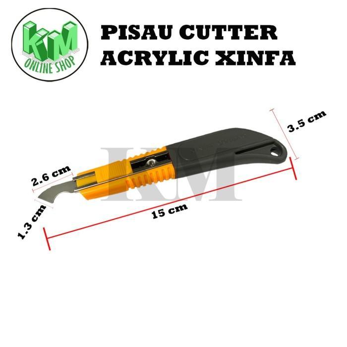 NEW Pisau Cutter Pemotong Akrilik XINFA / Pisau Acrylic Mika Plastik / Mata Pisau Cutter Potong