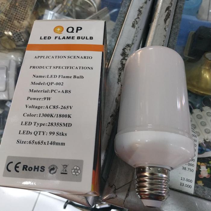 NEW!! QP lampu led api 3 fungsi bohlam flame effect fire bulb dinding ta