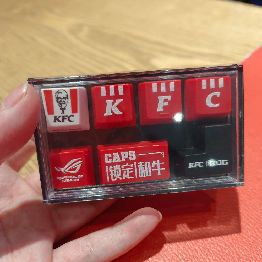 Original Kfc Theme Keycaps Customized Mechanical Keyboard Keycaps ROG Gaming Collaboration Diy Model
