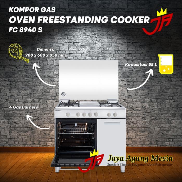 Kompor Gas Oven Freestanding Cooker Modena FC 8940 S