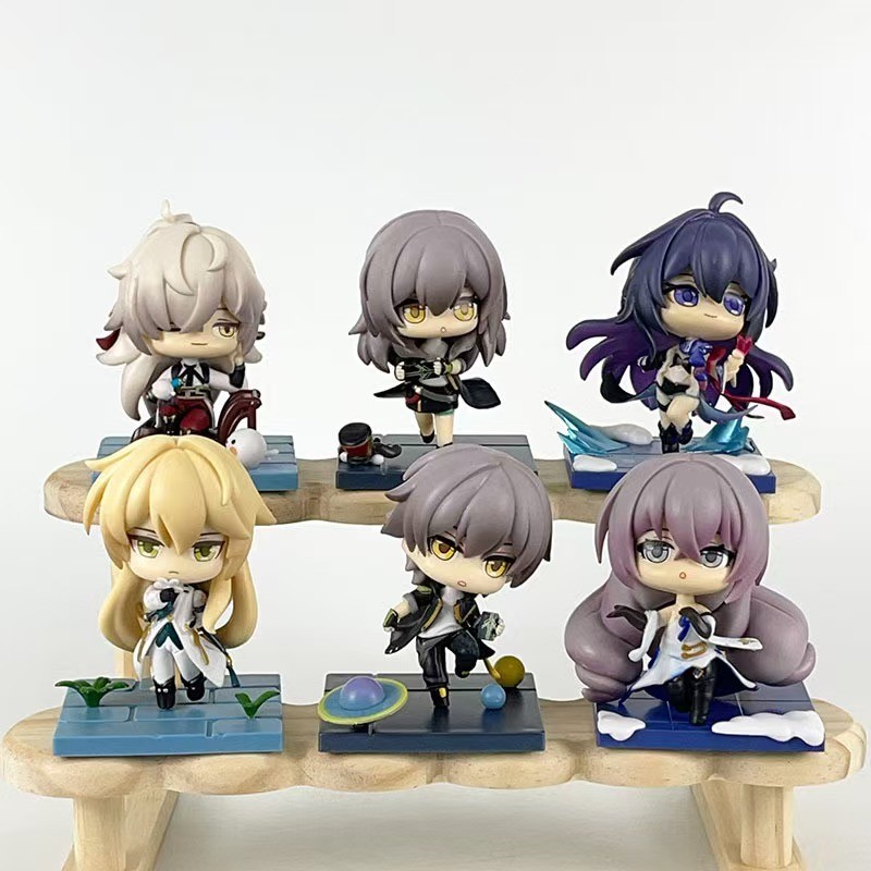 Game Honkai: Star Rail Figure Kawaii Stelle Caelus Figurine Cute Bronya Seele PVC Model Desktop