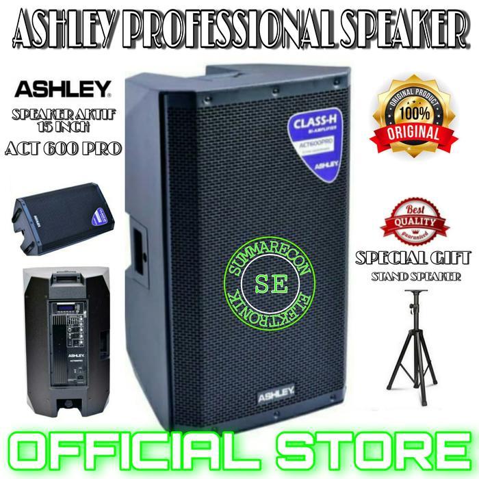 speaker aktif 15 inch ashley original ashley act 600pro stand speaker