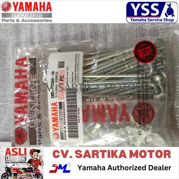 JARI-JARI RODA BELAKANG MIO LAMA / SPOKE SET, REAR (28D1) / 28D-F5304-10 OK.