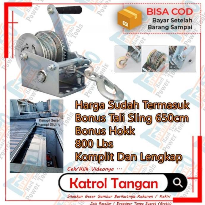 Katrol Buka Tutup Sliding Set Kerekan Kanopi Geser Void