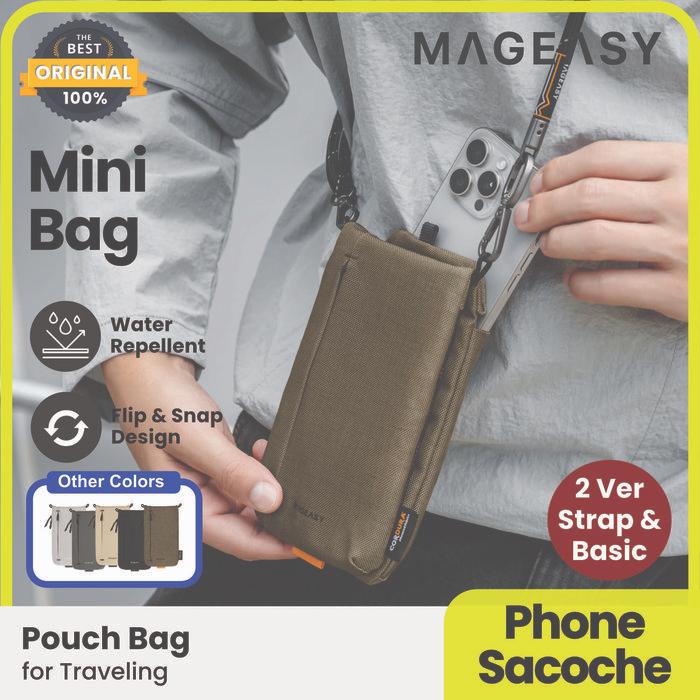 Eiger - Phone Sacoche Bag Mini Pouch Tas Sling Passport Travel Lanyard Crossbody