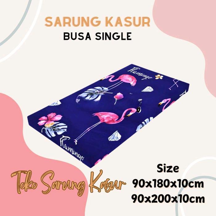 NEW sarung kasur busa single Resleting kain bawah spunbon ukuran 180x90x10/180x120x10/180x140x10CM
