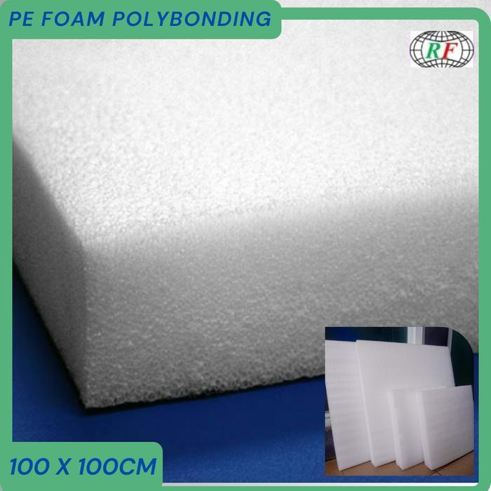 Busa Packing Polyfoam 100 x 100cm PE Foam Polybonding Busa Gabus elastis Busa Packing Putih