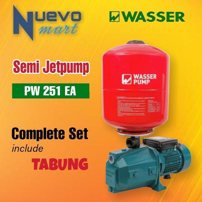 Diskon Wasser Semi Jet Pump Pompa Air Dangkal Pw-251Ea / Pw251Ea / Pw 251 Ea