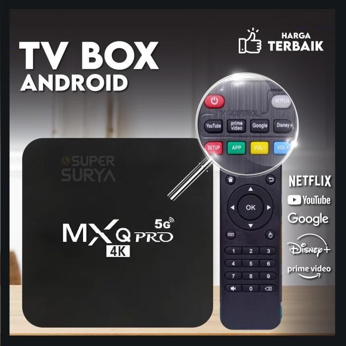 TV Digital Android Box Bluetooth Wifi 5G 4GB/32GB 4K Receiver Murah