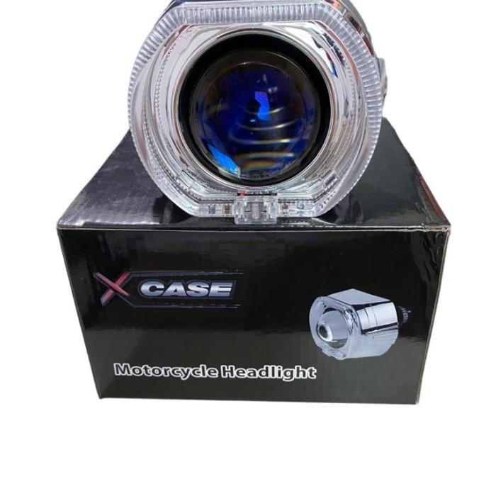 Lampu Utama Biled 2.5 Inch Blue Lens Biled 2.5 Inch + Shroud + Relay