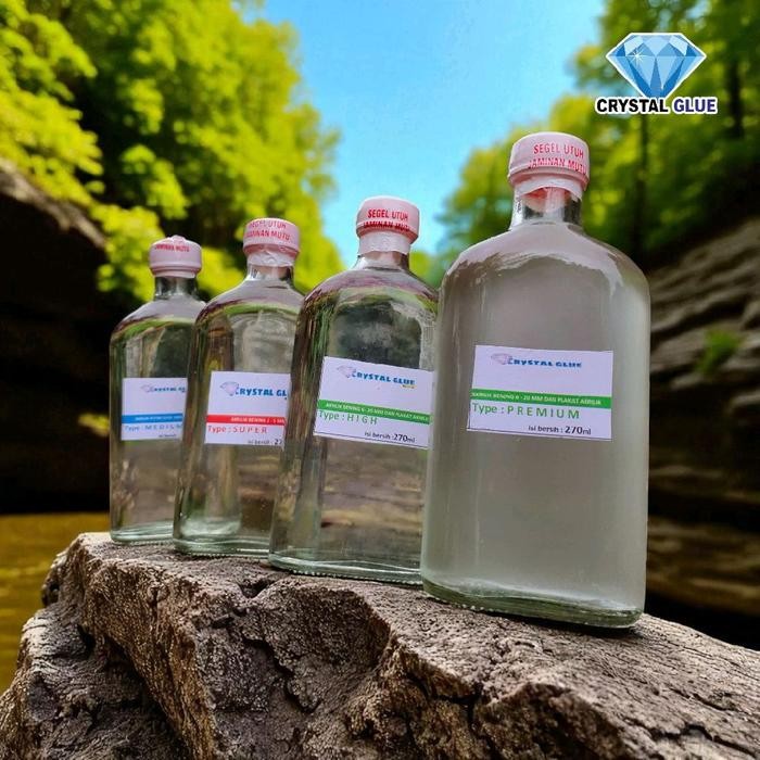 

CRYSTAL GLUE LEM AKRILIK SUPER 270ML LEM ACRYLIK MIKA BENING TAHAN CUACA EKSTREM COCOK BOX AQUARIUM