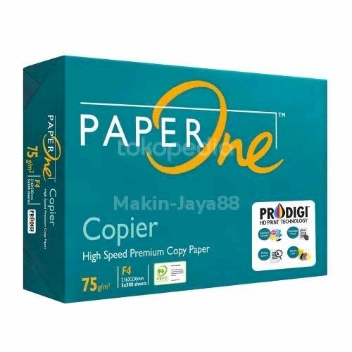 

Paperone Kertas Copier F4 75 Gram 1 Rim 500 Lembar High Speed Premium Copy Paper Prodigi Hd Print