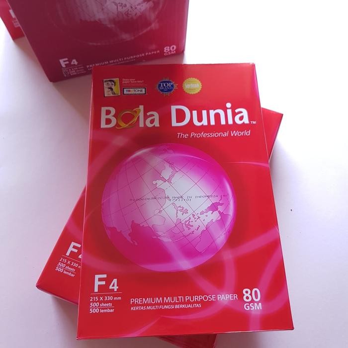 

NEW PRODUK BOLA DUNIA 80G F4 KERTAS PRINT KERTAS FOTOCOPY BOLA DUNIA WARUNG ARA67