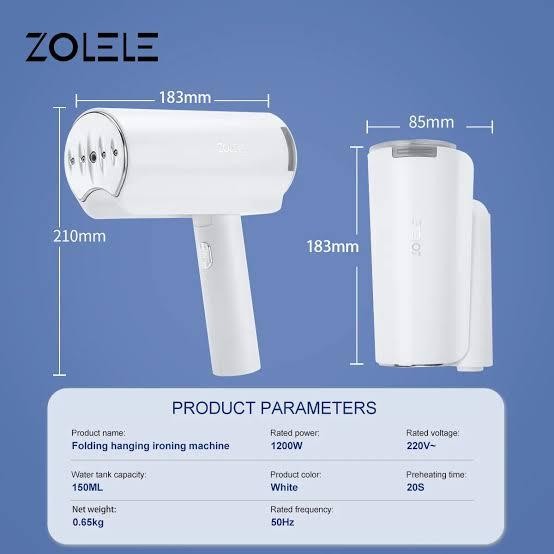 Zolele Setrika Uap Portable Asli Original