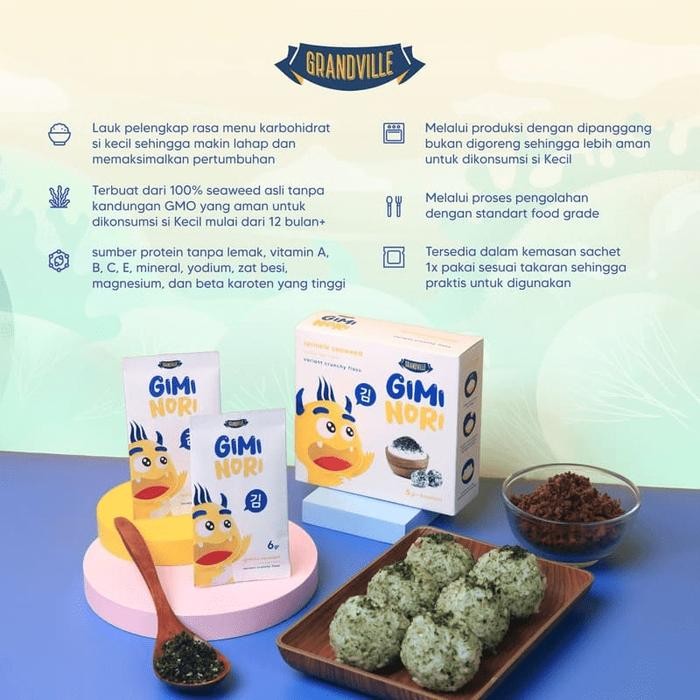 

Grandville Gimi Nori Rumput Laut Tabur Floss Triple pack Food Non Msg
