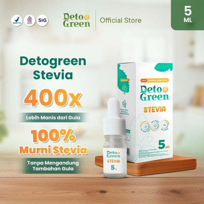 

Pilihan- [ New Size ] Detogreen Stevia Pemanis Alami Pengganti Gula 5 Ml