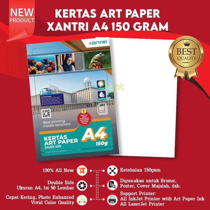 

Pilihan- Kertas Artpaper A4 150Gsm Isi 50 Lembar Photo Paper 150Sm 50 Sheet