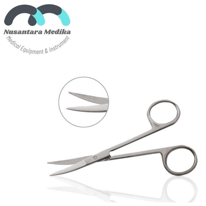 

Pilihan- Gunting Mata Ujung Bengkok 11,5Cm Iris Scissors