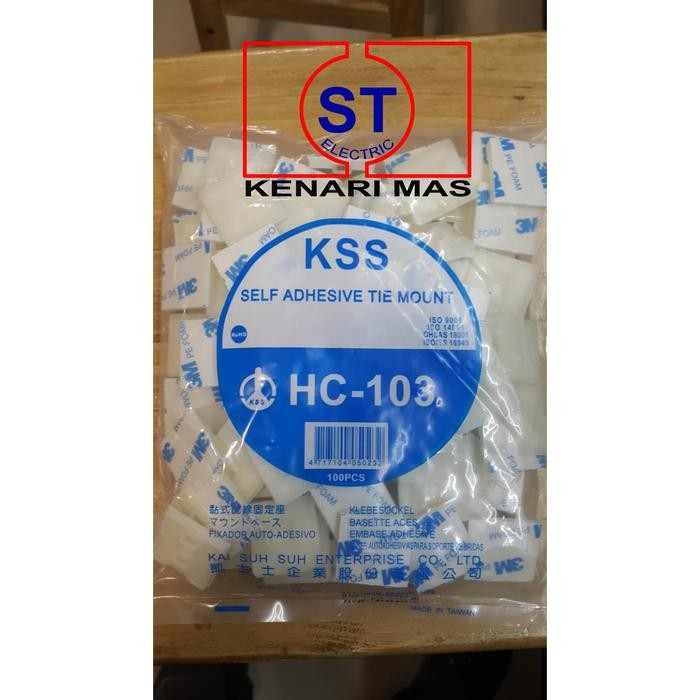 

Kss Hc-103 / Kss Self Adhesive Tie Mount / Tie Mount / Hc103