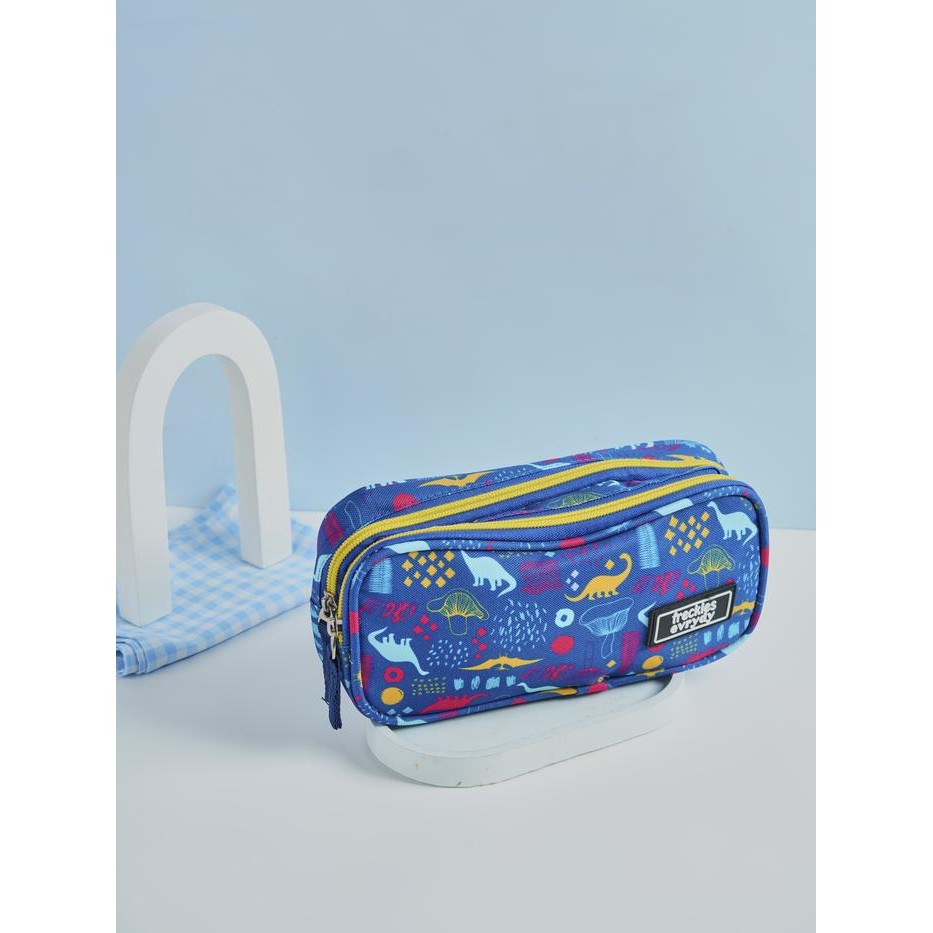 

FRECKLES PENCIL CASE - TEMPAT PENSIL KAPASITAS BESAR MOTIF UNIK MULTIFUNGSI PREMIUM ALAT BLUE