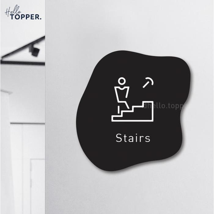 

Stairs Naik Tangga Sign Board Akrilik Print Signage Acrylic Petunjuk