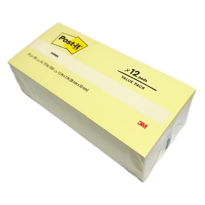 

3M - Post It Sticky Notes 653AN Mix Color & Yellow - Pack