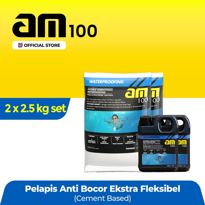 Paket 2x - AM 100 PELAPIS ANTI BOCOR SANGAT ELASTIS 2,5 kgset
