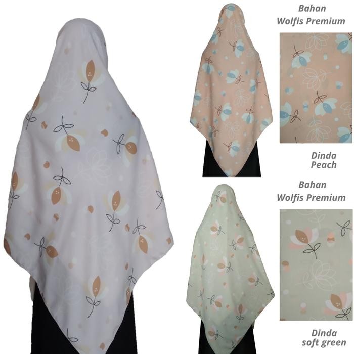 DISKON hijab khimar segiempat motif woly jumbo syari honi.hijab uk 150x150 READY STOCK
