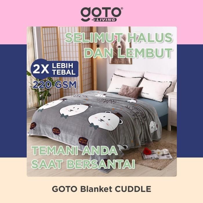 Goto Cuddle Blanket Selimut Dewasa Bulu Tebal Halus Lembut Karakter