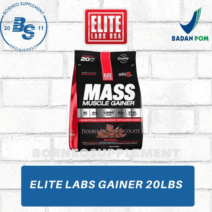 Elite Labs Mass Muscle Gainer 20 Lbs Weight Gainer 20 Lbs