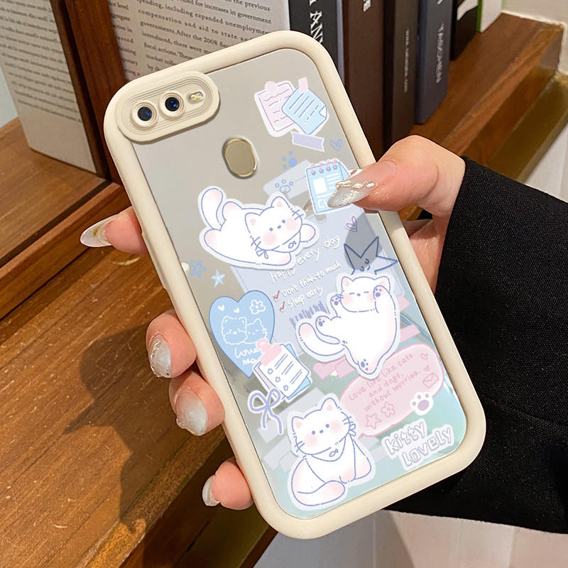 Casing Hp OPPO A7 OPPO A5s OPPO A12 OPPO A12S A11k Case Softcase Casing HP Love Love Kucing Silikon 