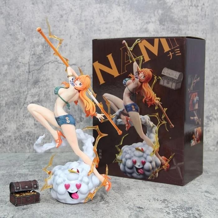 One Piece The Island of Ghost Nami with Zeus Standing GK Statue Figure
