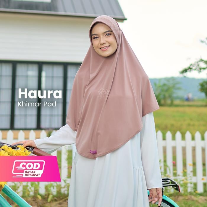 Pilihan- Arafa Hijab - Bergo Instan Jersey Premium Khimar Haura Hijab Pet Tebal Syari Kerudung