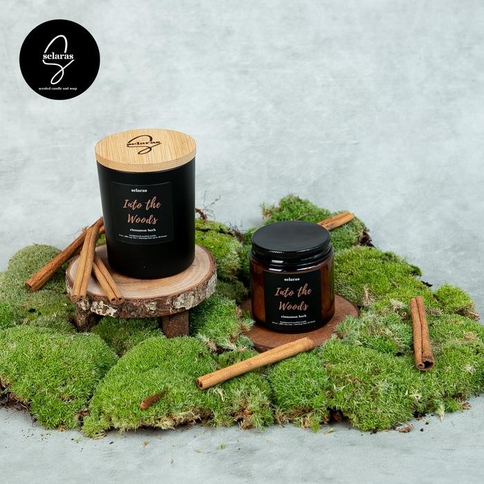 Into the Woods - Cinnamon Bark Scented Candle by Selaras.theLab
