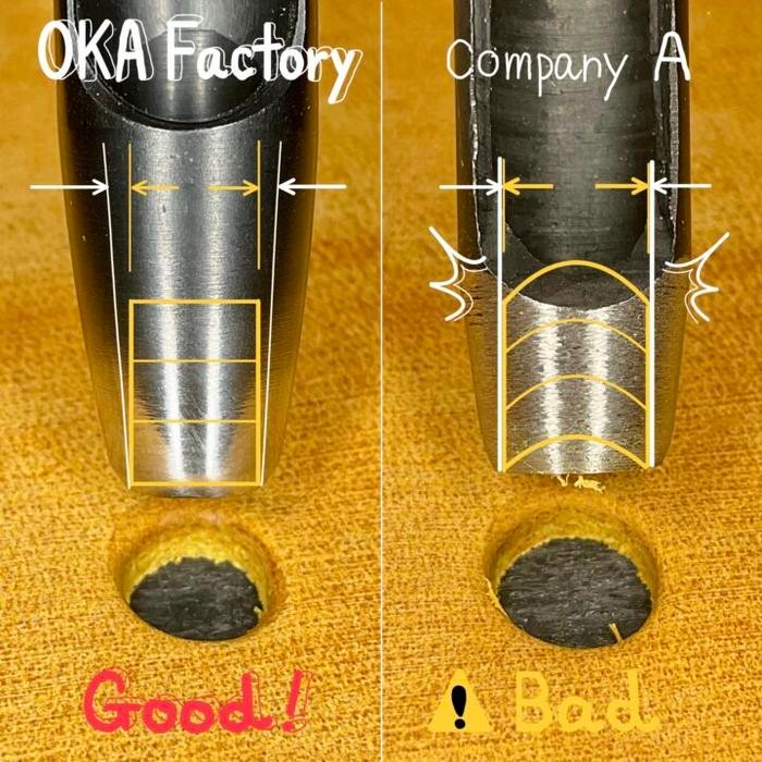 

Round Hole Drive Punches - OKA Factory - made in japan