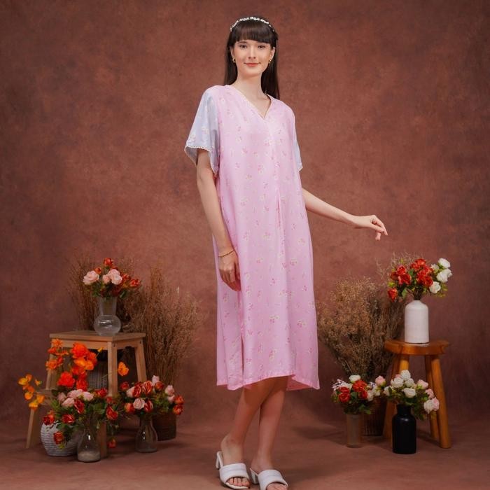 Oriana Homewear Maxi Dress Daster Renda Kaiva Nerissa Series