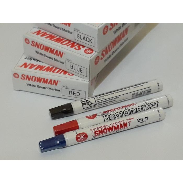

New Spidol Whiteboard SNOWMAN / Bisa di hapus