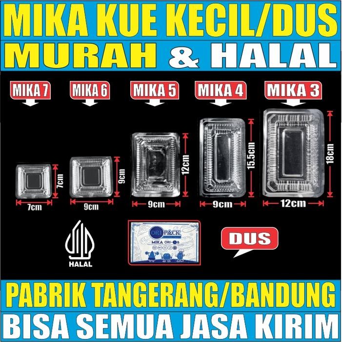 

Mika Kue Nasi Tray Box Plastik Bening Uk 3 / 4 / 5 / 6 / 7 Kemasan Serba Guna Per Dus Js