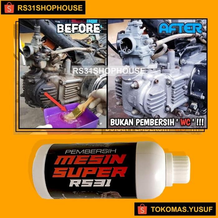 PEMBERSIH MESIN SUPER RS31 ENGINE DEGREASER, PENGHILANG KERAK MOTOR