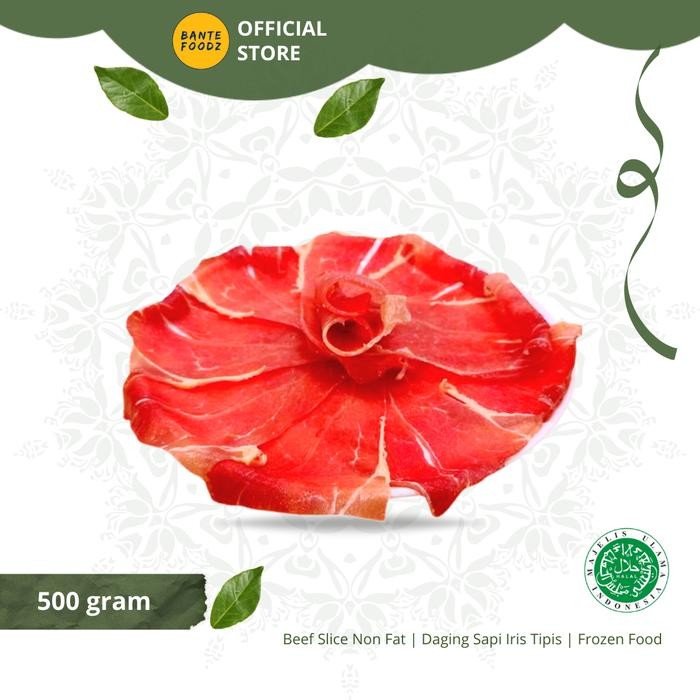 

Pilihan- Beef Slice Non Fat / Teriyaki/Daging Sapi Iris Tipis Tanpa Lemak 500 G