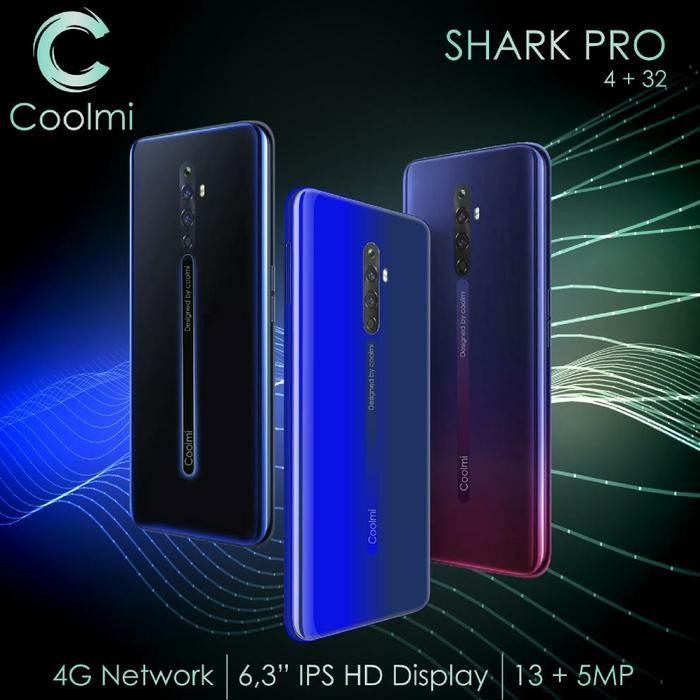 Pilihan- Coolmi Shark Pro 4G 6.3Inch 4Gb/32Gb Waterdrop Lcd Bat Tanam