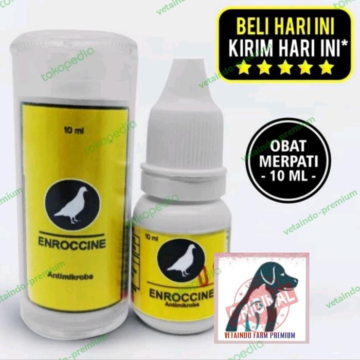 Pilihan- Enroccine Vitarest Obat Burung Merpati Berak Hijau Kapur Ngorok Snot