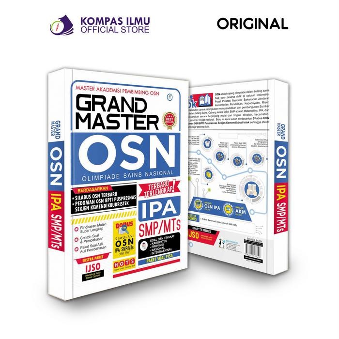 

Buku GRAND MASTER OSN OLIMPIADE SAINS NASIONAL IPA SMP/MTs