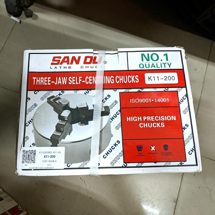 Diskon Chuck Bubut 8" 3 Jaw / Claw Bubut 3 Jaw / Catok Kepala Bubut 8 Inch