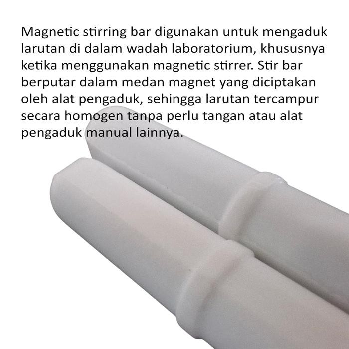 OJ Magnetik Stirer Pengaduk Magnetik, Magnetic Stirring Bar PTFE Spinning Ring