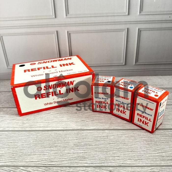 

OJ SATUAN ( 1 PCS ) Refill Isi Ulang Tinta Spidol Whiteboard Papan Tulis Snowman