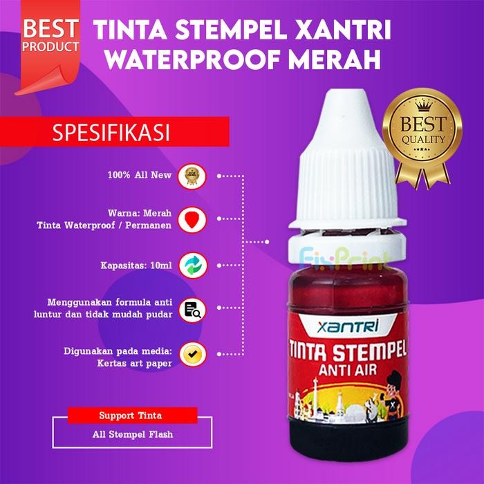 

Tinta Stempel Xantri 10Ml Refill Stamp Ink Waterproof 10 Ml