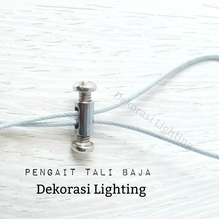 

Jepitan Tali Baja Untuk Lampu Gantung Pengikat Holder Clip