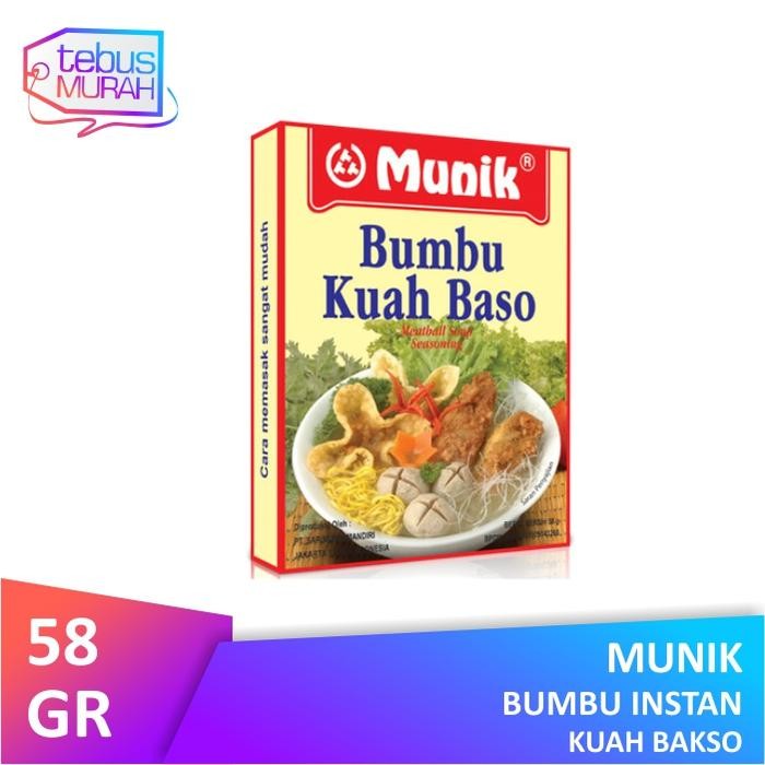 

Stok Baru Munik Bumbu Kuah Bakso 58gr